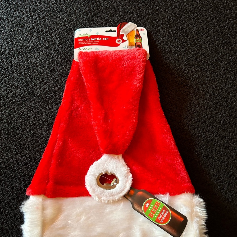 COPY - Holiday Santa 🎅 Hat with Bottle Opener
